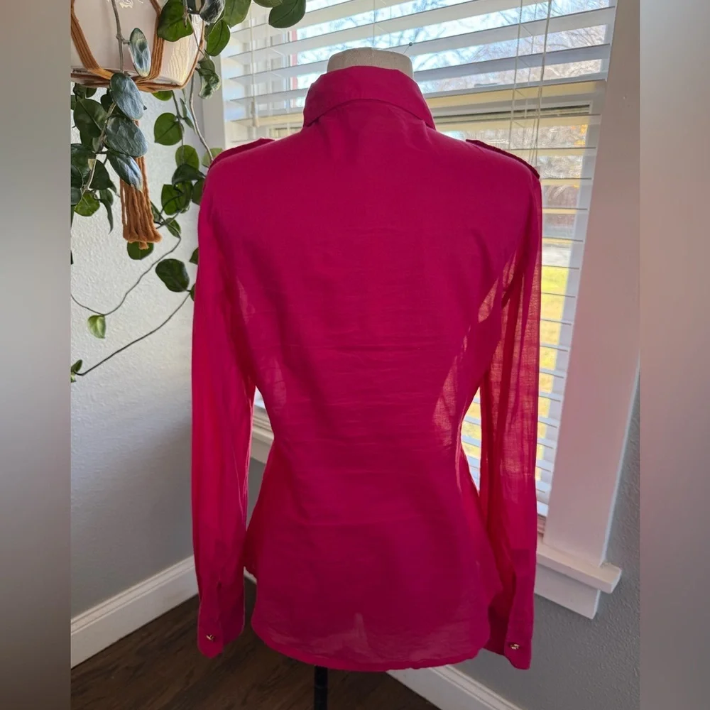 Tory‎ Burch Brigette Button Up long Sleeve Size 8